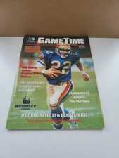 4 World League GameTime Magazines 1991 London Monarchs