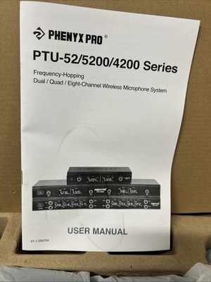 Phenyx Pro PTU-52  UHF Wireless Microphone System
