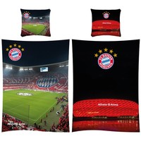 Fc Bayern MüNchen BettwäSche Allianz Arena 135X200Cm / 80X80Cm Linon / Renforcé
