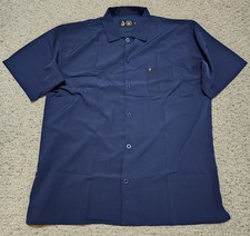 TacHuntFish THF Mojito Mens Size XL Blue Button Up Short Sleeve Camp Shirt