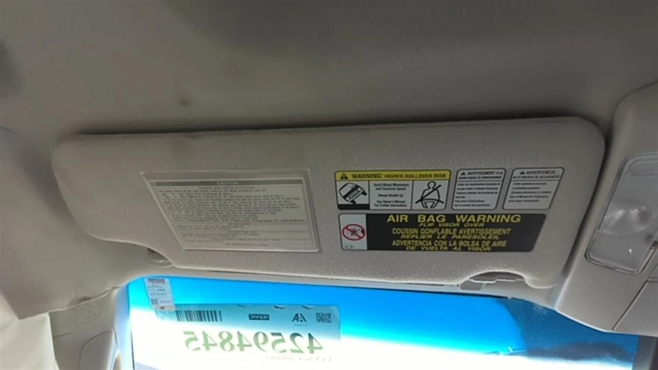 Driver Left Sun Visor With Illumination Fits 08-19 SEQUOIA 31079776 Foto 2 de 4