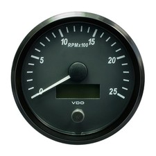 VDO SingleViu 100mm 4" Tachometer - 2500 RPM