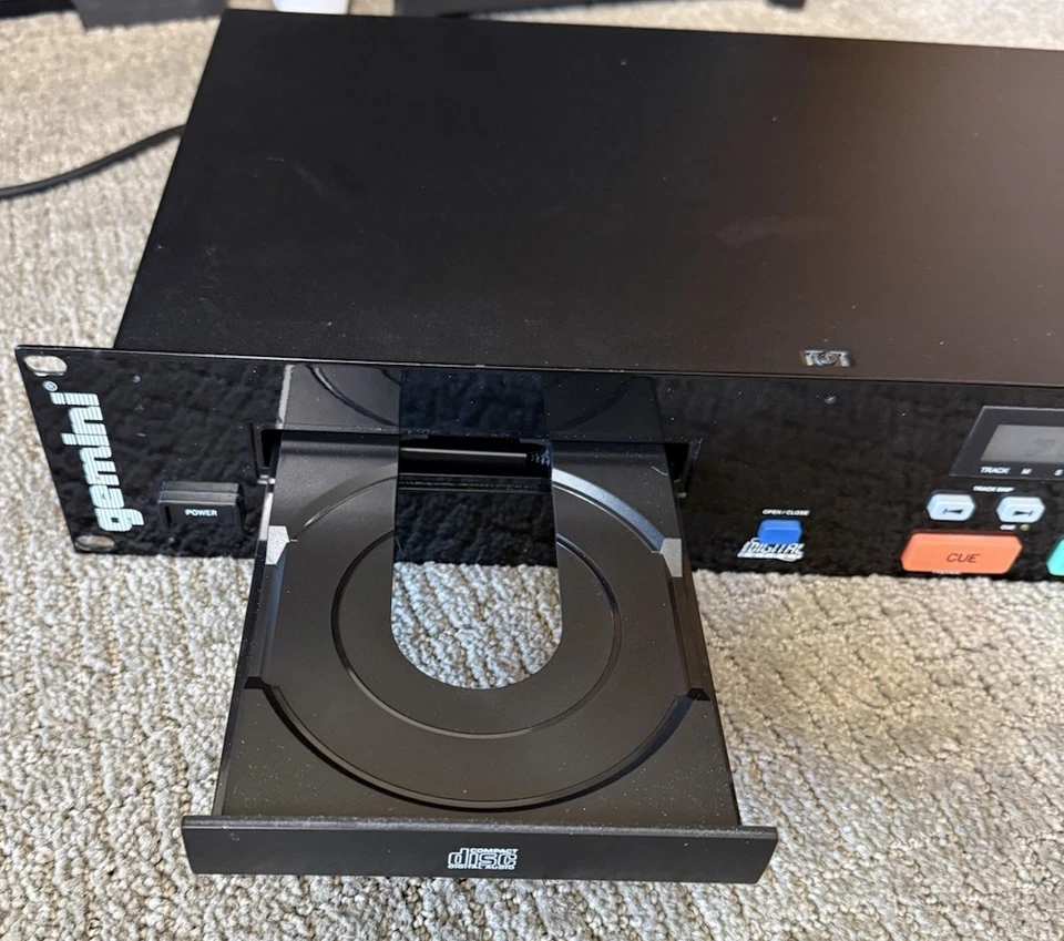 Gemini CD-110 Profesional Montaje en Rack Único DJ Reproductor de CD Excelente Probado Foto 4 de 4