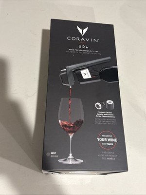 FACTORY SEALED Coravin Model Six + Wine Preservation System Limited Edition Mist