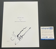 JENNIFER MORRISON SIGNED ONCE UPON A TIME PILOT SCRIPT w/PROOF & AUTOGRAPH COA