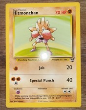 Carta Pokemon Hitmonchan 2 Jumbo 2002 vincitore oro oversize vintage