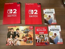 Lot of 6 2025 Nintendo Japan Collectibles- SWITCH 2 Magazine, Mariokart World