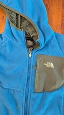 North Face Jacket Boys Small SM 7/8 Full Zip Hooded Fleece Sherpa Lined Youth