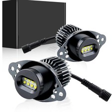 APMAT LED Angel Eyes Halo Marker Ring Bulbs for BMW E90 E91 318 6000K 120W