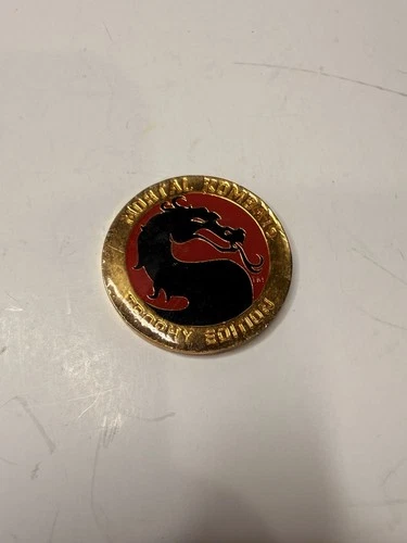 Mortal Kombat Trophy Edition Coin 1992 Midway Arcade 18k Token Rare Collectible