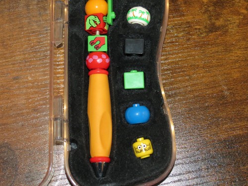 Lego Dinosaur Dino Island Pen Set Parts VTG early 1980's Interchangeable Pieces - Picture 3 of 5