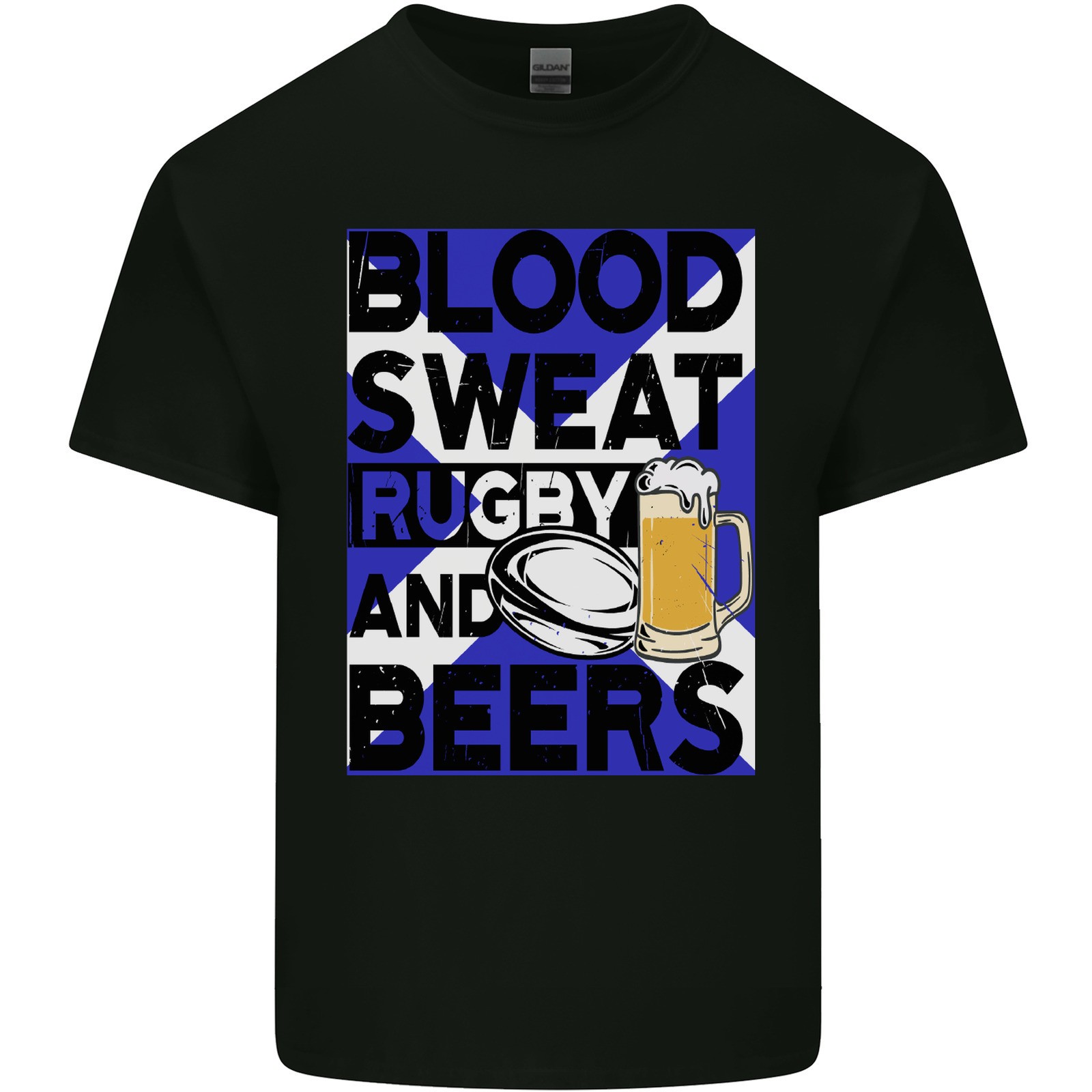 Blood Sweat Rugby Und Biere Schottland Lustig Kinder T-shirt Kinder