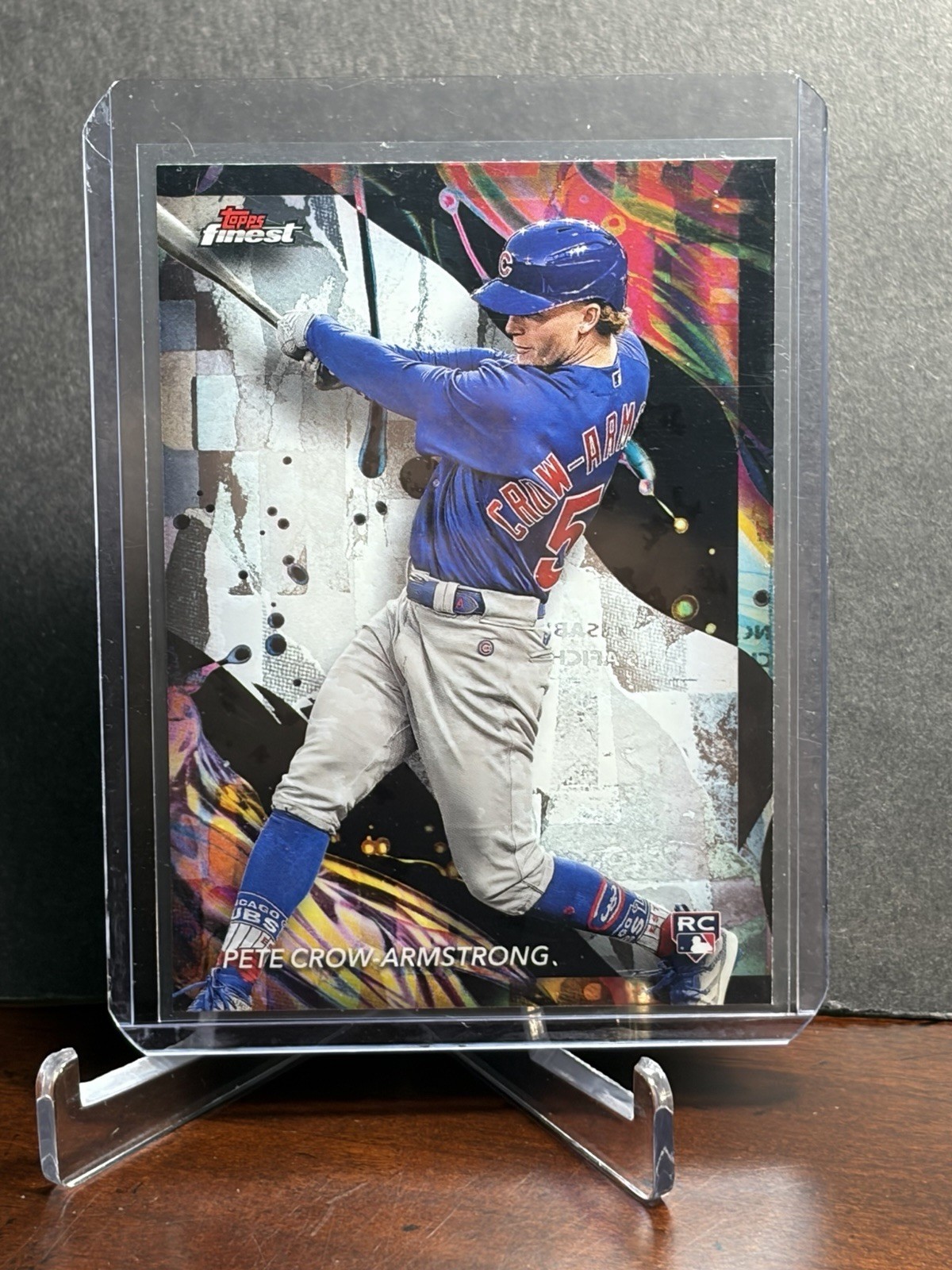 2024 Topps Finest #104 - Uncommon Pete Crow-Armstrong RC Rookie Baseball Card