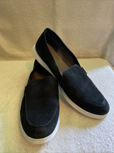 Cole Haan venezianischer Halbschuh schwarz Nubuk Größe 8B