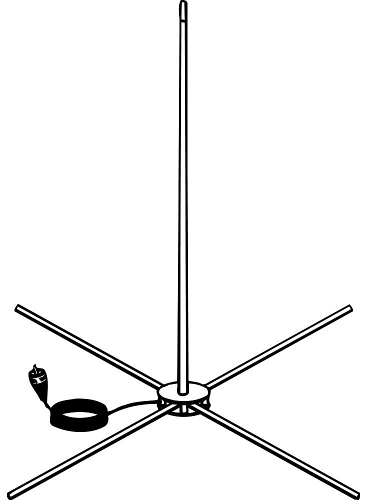 Firestik IBA-5 1000W Indoor CB Antenna Kit with 18 Foot Coax and Tunable Tip