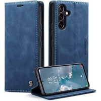 Samsung Galaxy A54 5G HüLle Premium Leder KlapphüLle Magnet Grau