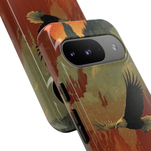 For iPhone | Samsung Galaxy | Pixel Phone Case - Eagle Soaring Wilderness Sunset - 第 219/239 張圖片