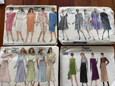 Lot of 4 Vogue Basic Design Sew pattern Sz 14 18 20 22 24 #2172 1850 1370 1883