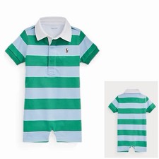 POLO RALPH LAUREN AUTHENTIC BABY BOYS BRAND NEW ORIGINAL ROMPER Size 9M, NWT
