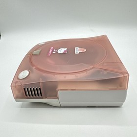 Hello Kitty Dreamcast Pink Skeleton Console Keyboard Mic Tested Japan Limited