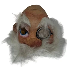 VTG 2002 The Paper Magic Group Halloween Wizard Mask Synthetic Hair RARE Prop