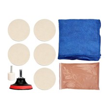 9PCS Car Glass Polishing Kit, Windscreen Scratch Remover Repair Set
