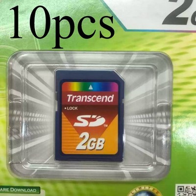 10pcs Transcend 2GB SD Secure Digital Memory Card Retail Pack Genuine US