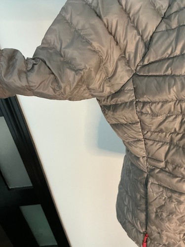 L.L. BEAN Down Jacket Women’s PET Medium Gray Pertex Quantum Downtek Lightweight - Picture 5 of 16