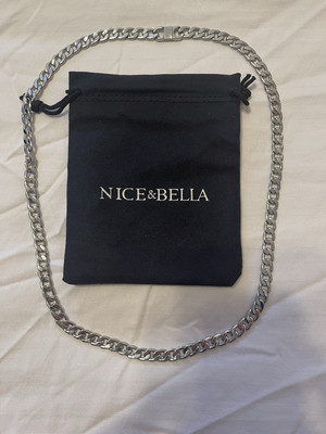 New 24 1/2  Nice & Bella Necklace- Silver-Platinum plated-Silver Necklace Deal
