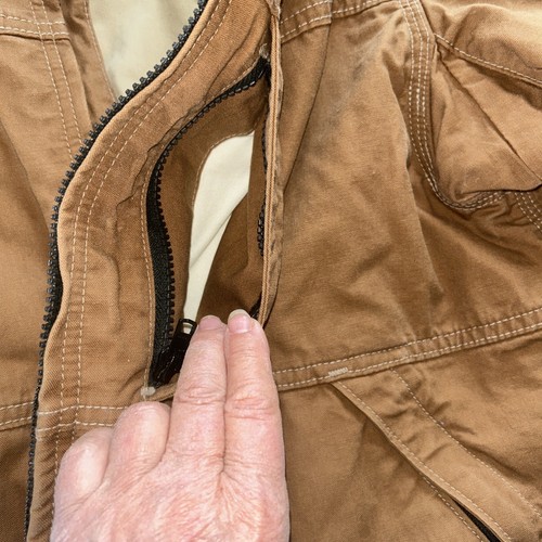 Chaqueta forrada de lona resistente al fuego Carhartt FR talla grande - Imagen 8 de 14
