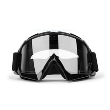 Motorcycle Goggles Fit Over Glasses Dirt Bike Anti-Fog Shatterproof Clear Lenses