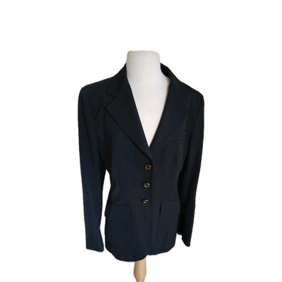 Prada Runway Black Classic Fitted Academia Single-Breasted Blazer