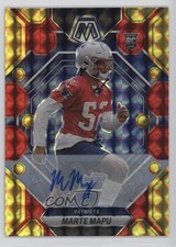 2023 Panini Mosaic Rookies Choice Fusion Red & Yellow Prizm Marte Mapu Auto z5b