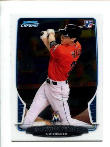 2013 BOWMAN DRAFT CHROME CHRISTIAN YELICH RC #40 MARLINS