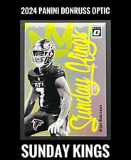 2024 Panini Donruss Optic - Sunday Kings Bijan Robinson #22 - Falcons 🔥🔥🔥