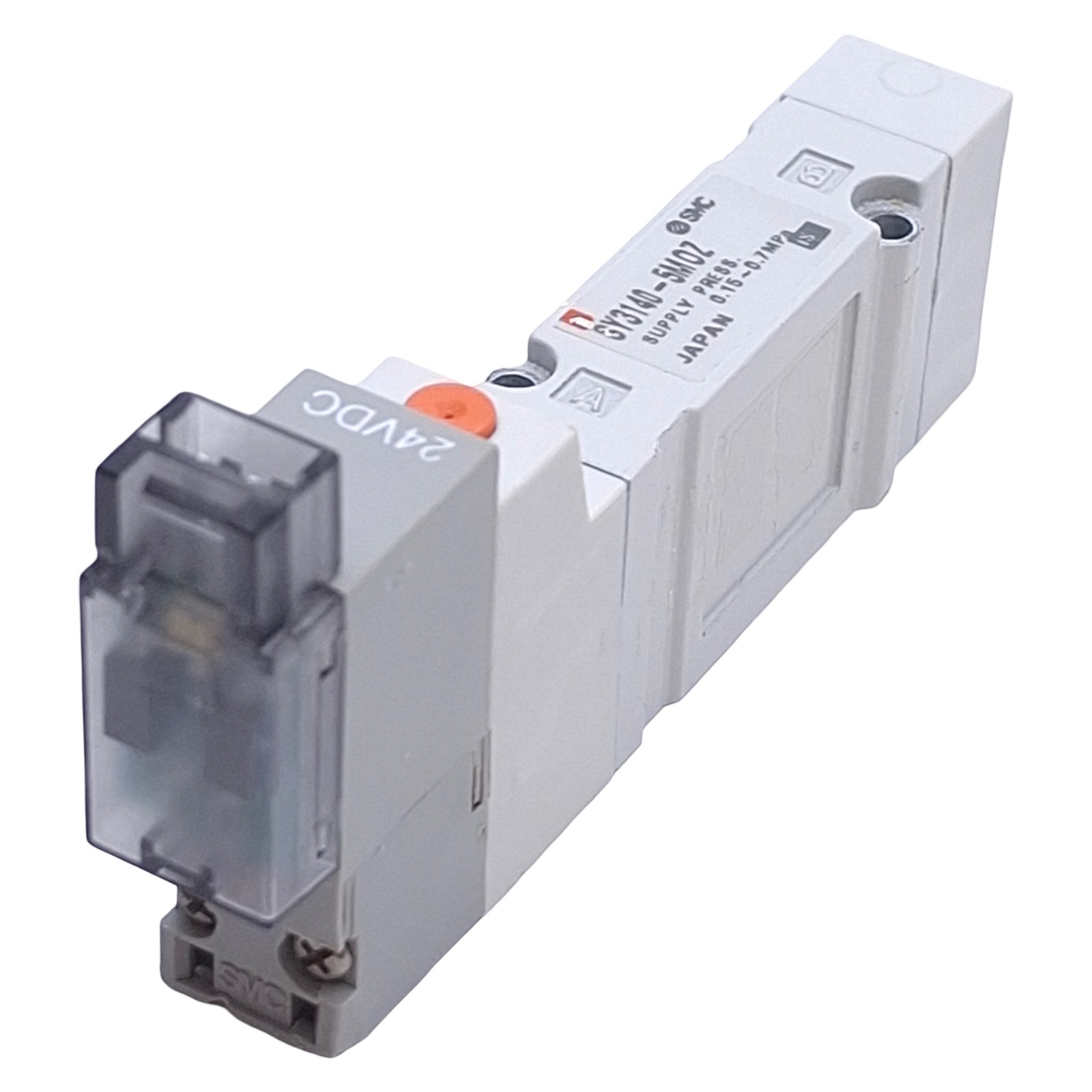 SMC SY3140-5MOZ Solenoid Valve 2-Position 5-Port, 0.7MPa Max, 24VDC Coil