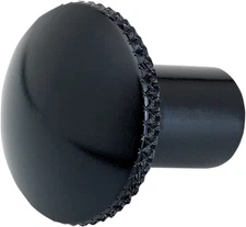 Joker Machine Choke Knob Knurled Black #02-57B Harley Davidson