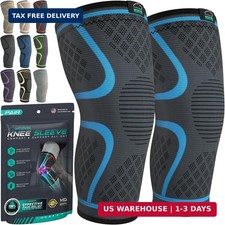 Modvel Compression Knee Brace for Women  Men - 2 Pack Knee Brace for Running Kn