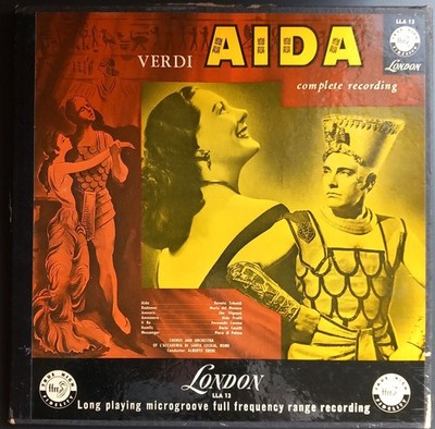 Verdi - Aida, EREDE, TEBALDI, DEL MONACO, 3 LP Box, London LLA 13, MONO
