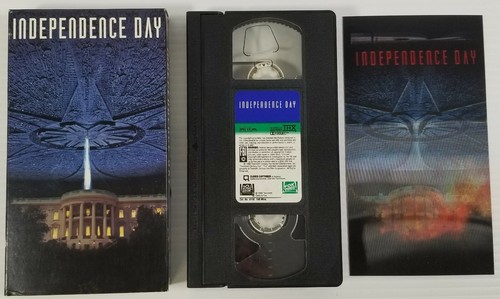 N) Independence Day (VHS, 1996) Bill Pullman Jeff Goldblum Will Smith Hologram - Imagen 2 de 4