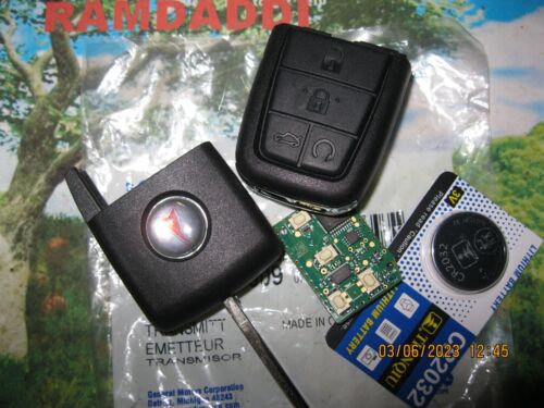 New OEM GM Board 92237316 Pontiac G8 Head Key Remote Fob Transmitter W/ Logo - Picture 3 of 4