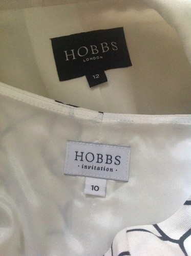 BEAUTIFUL IVORY/FLORAL DRESS SUIT FROM HOBBS UK 12 - Picture 9 of 9