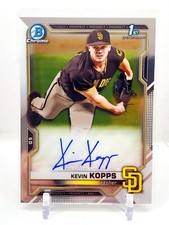 2021 Bowman Chrome 1st Kevin Kopps Base Auto Padres HOT ROOKIE RC Autograph C2