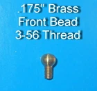 Brass Shotgun  Bead .175" Universal Fit  3-56 Thread #3