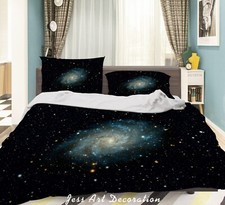 3D Night Sky Star Nebula Black Quilt Cover Set Duvet Cover Bedding Pillowcases