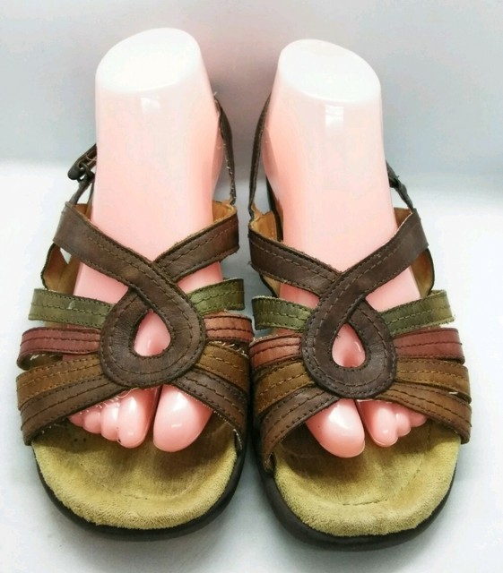 Earth Spirit Carlisle Women's Size 8.5 Brown Open Toe Slingback Sandal | eBay