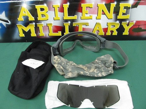 ESS Profilbrille NVG Ballistic Foliage grün Sand Wind Staub nur klare Gläser