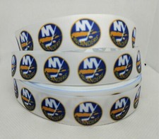 New York Islanders Hockey 1" Grosgrain Ribbon YOUR CHOICE 5 or 10 Yards NHL 