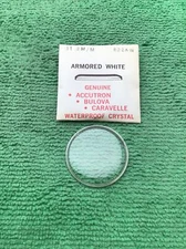 Genuine Bulova Accutron Part # 822AW, 31.2 mm Watch Crystal (11B2)