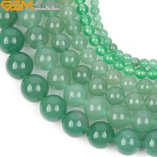 Green Aventurine Stone Beads For Jewelry Making 15" Wholesale Jewlery Beads